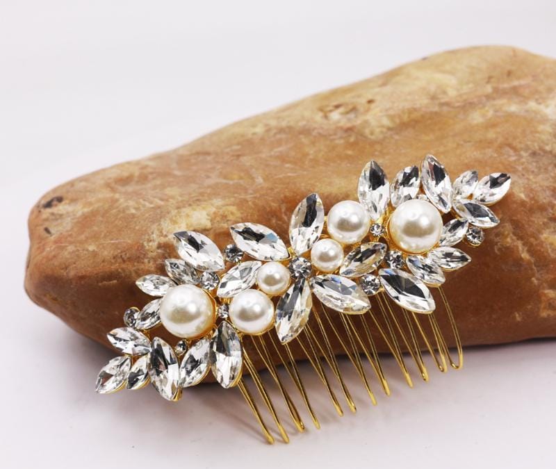 Hair Comb Pearls