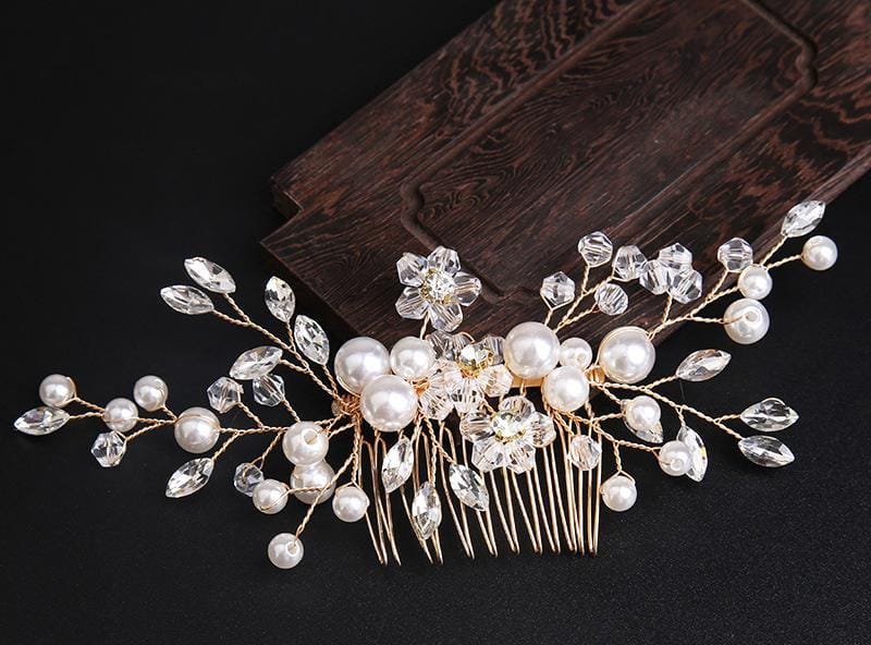 Hair Comb Pearls
