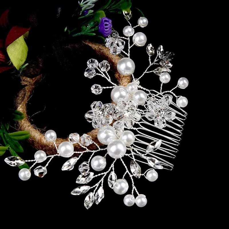 Hair Comb Pearls