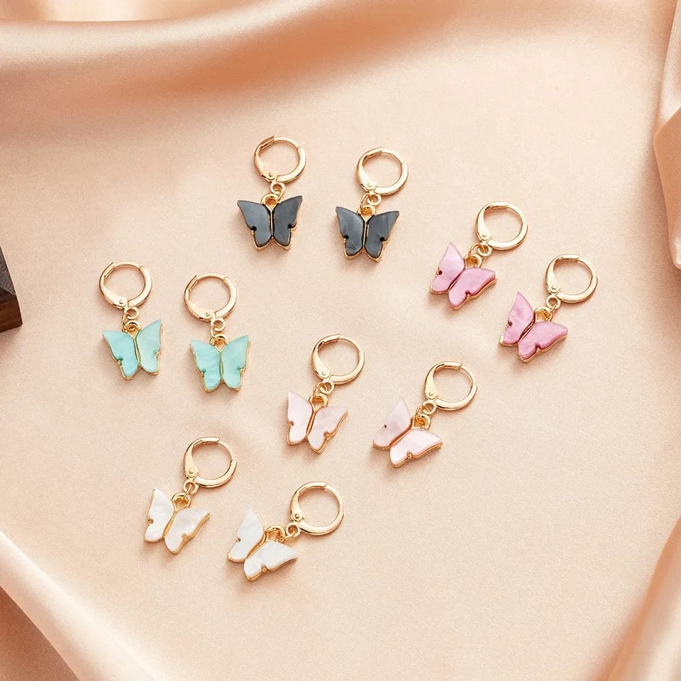 Butterfly Necklace and Earrings
